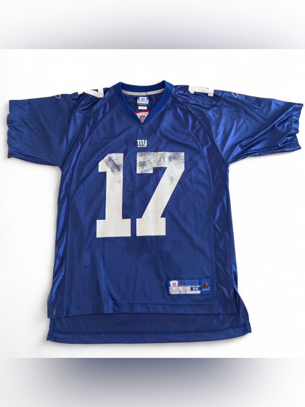 Vintage Reebok NY Giants Jersey #17 Adult Medium - Blue